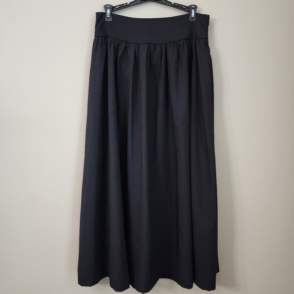 Blu Pepper Black Maxi Skirt Spotlight Zip Up Side Closure - Picture 1 of 6
